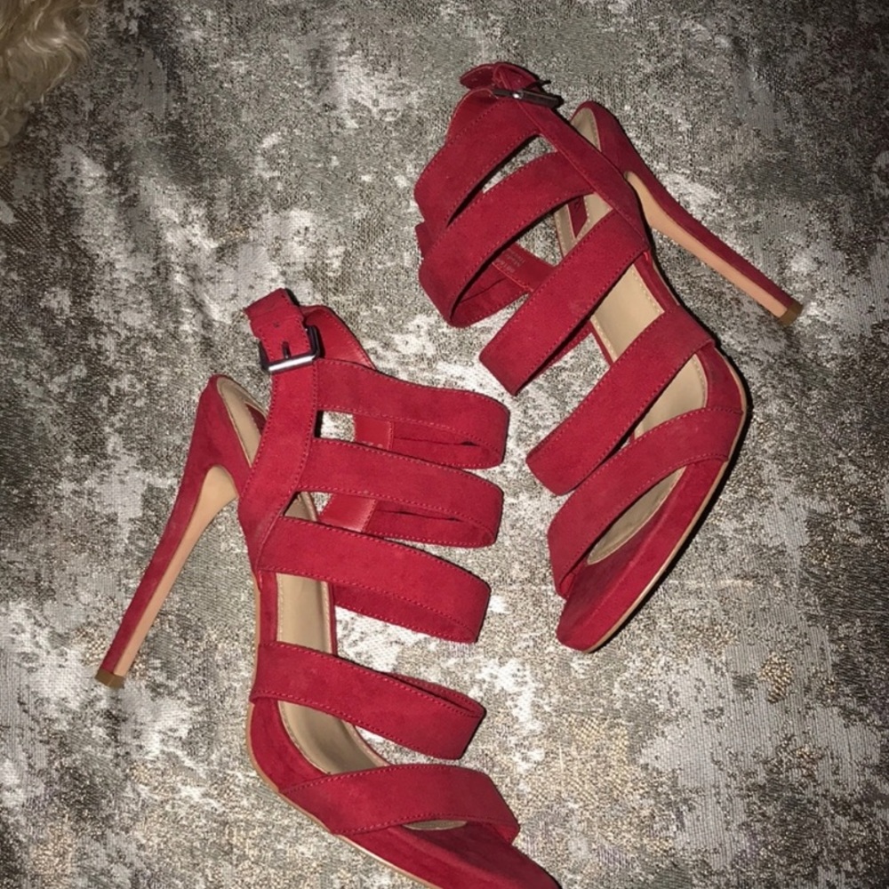 Red Gladiator Heels